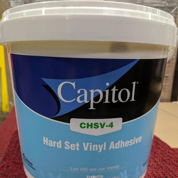 Hard Set Vinyl Adhesive 4 Litres $88.00 Inc. GST